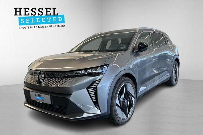 Grå Renault Scenic E-Tech fra 2024 set udefra