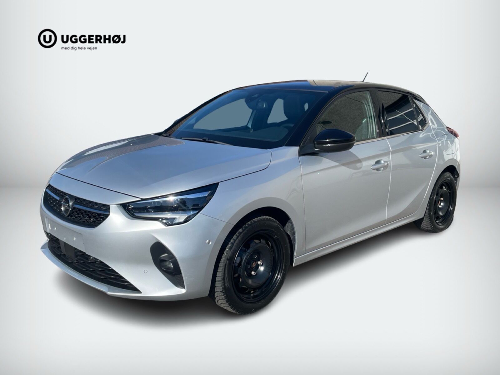 Sølv Opel Corsa-e fra 2023