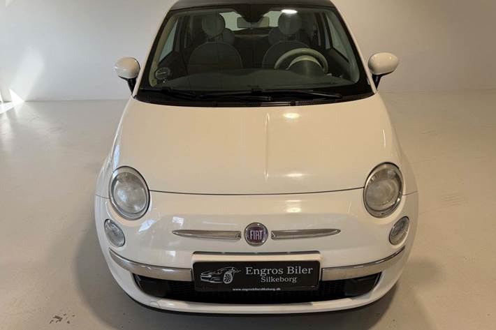 Hvid Fiat 500 fra 2008