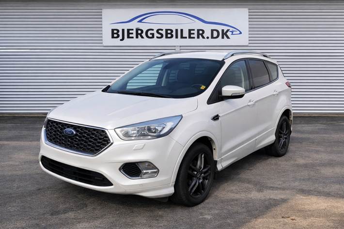 Hvid Ford Kuga fra 2018
