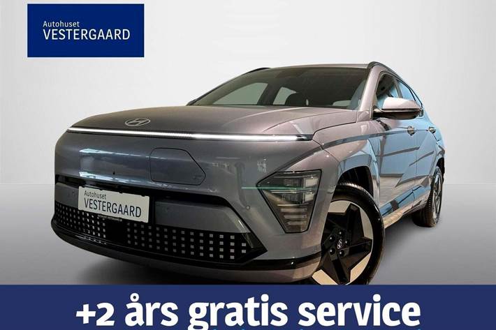 Blå Hyundai Kona fra 2026 set udefra