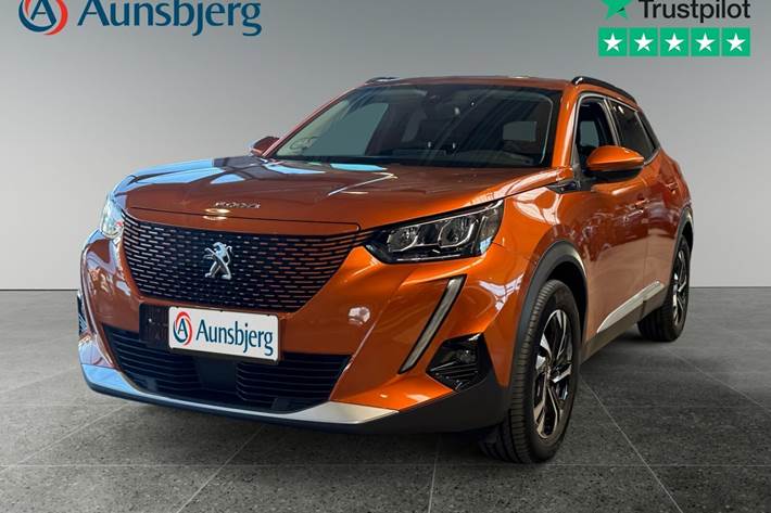 Orange Peugeot e-2008 fra 2022