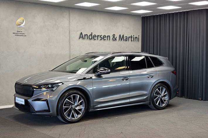 Grå Skoda Enyaq fra 2022