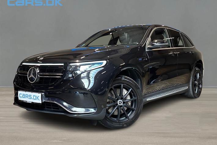 Sort Mercedes EQC 400 fra 2020 set udefra