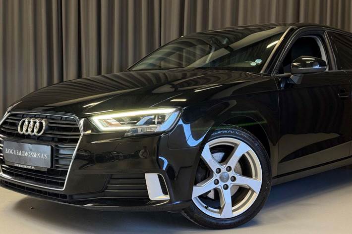 Sort Audi A3 fra 2017