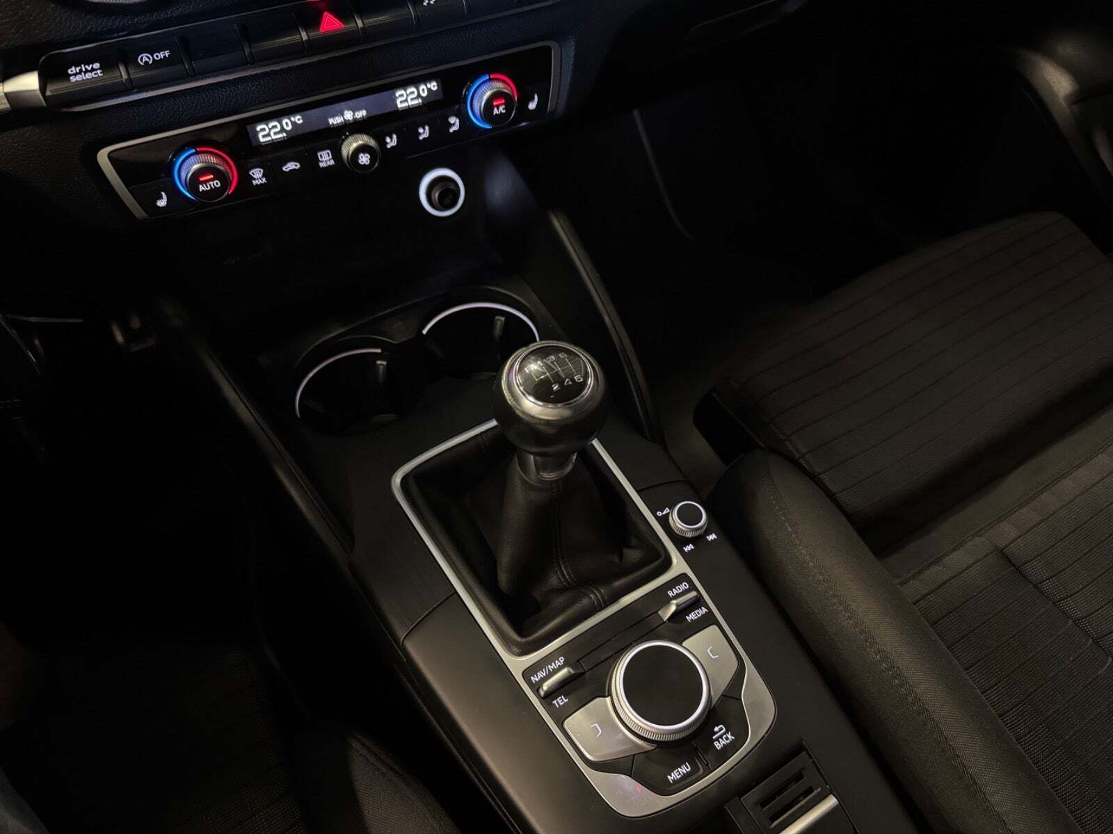 Sort Audi A3 fra 2017