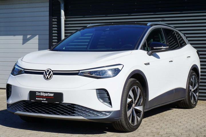 Hvid VW ID.4 fra 2021 set udefra