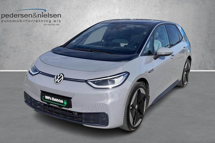 Grå VW ID.3 fra 2020 set udefra