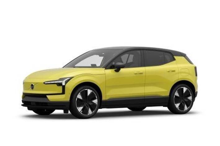 Gul Volvo EX30 fra 2024