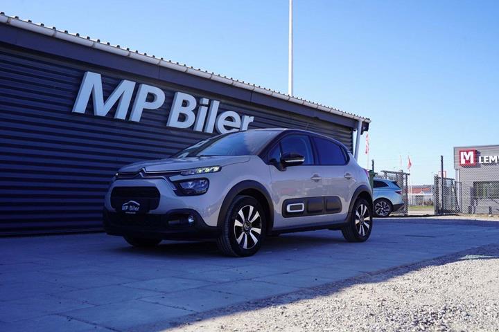 Beige Citroën C3 fra 2021 set udefra