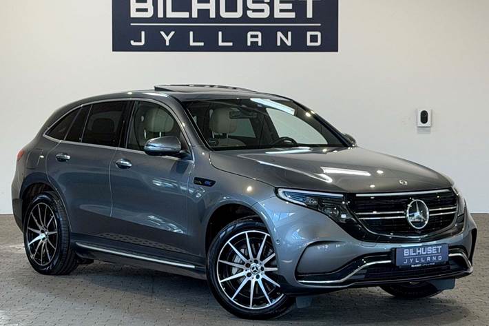 Grå Mercedes EQC400 fra 2021