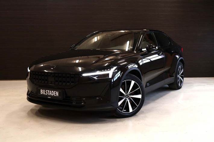 Sort Polestar 2 fra 2022 set udefra