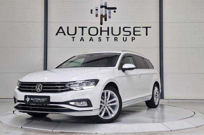Hvid VW Passat fra 2020