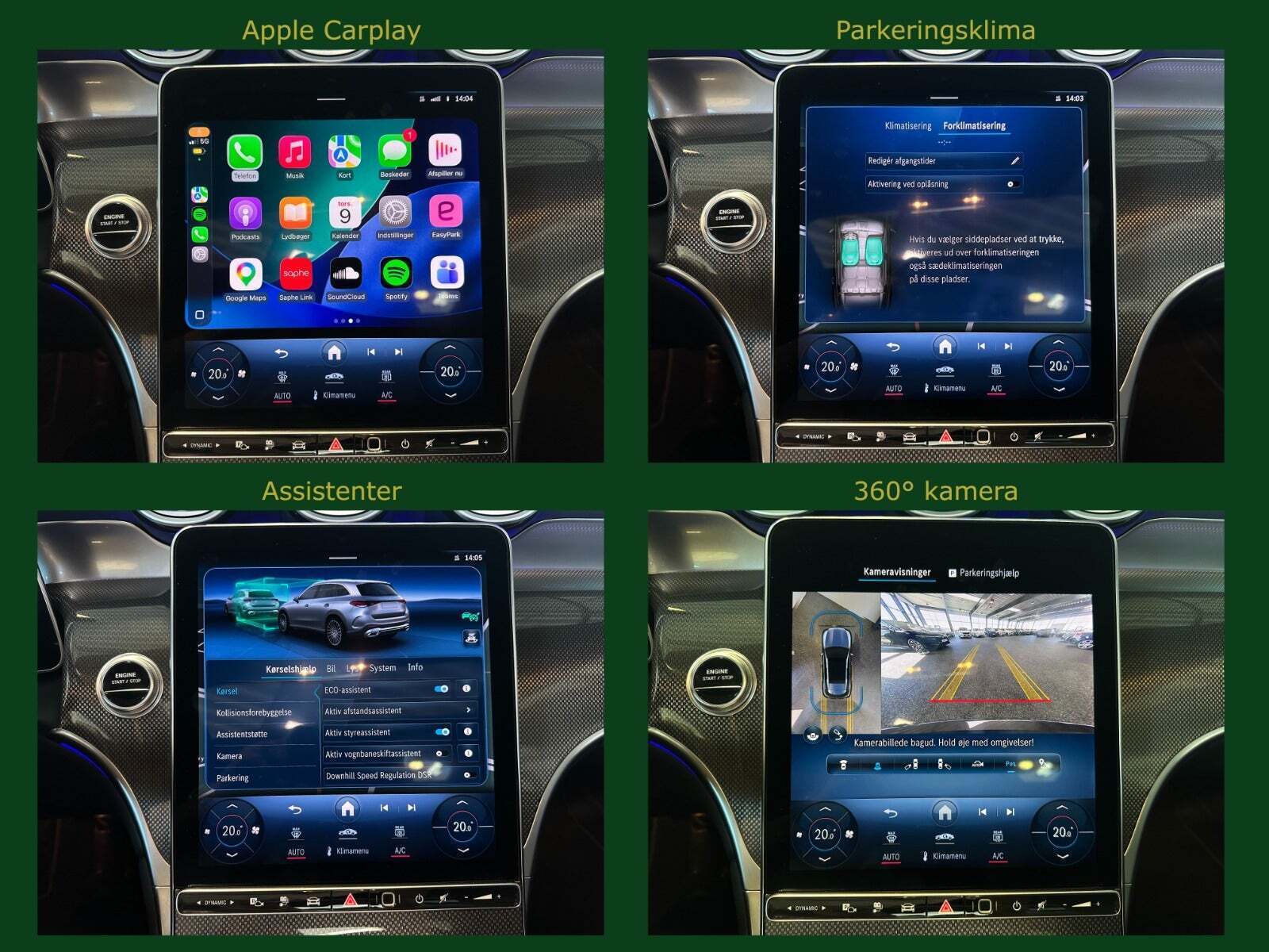 Grå Mercedes GLC300 de fra 2023