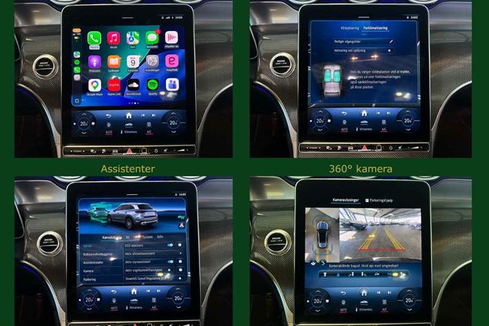 Grå Mercedes GLC300 de fra 2023