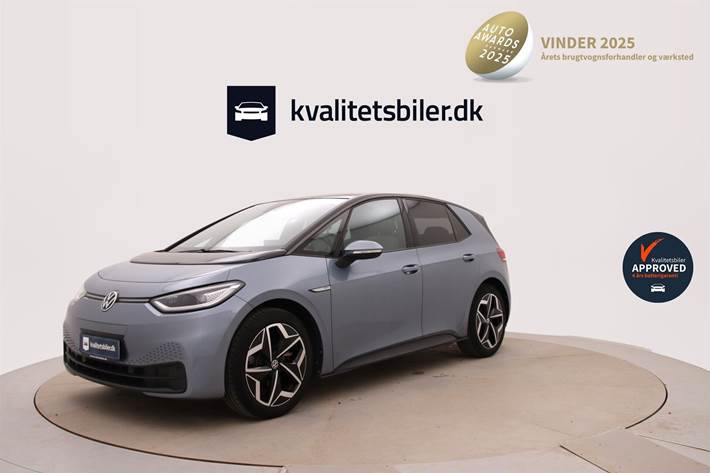 Blå VW ID.3 fra 2021