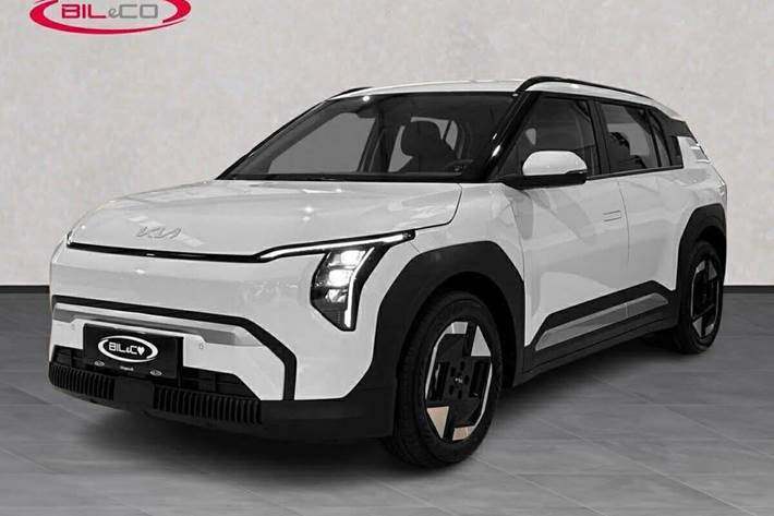 Hvid Kia EV3 fra 2025 set udefra