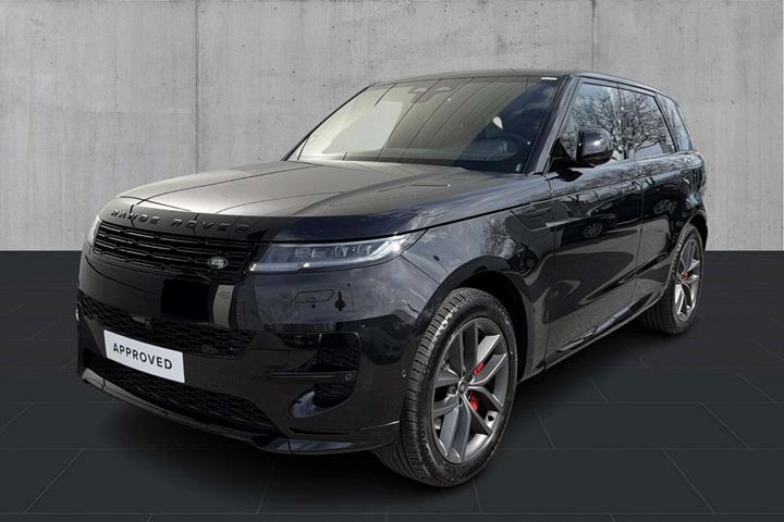 Sort Land Rover Range Rover sport fra 2025 set udefra