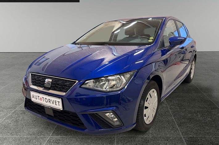 Blå Seat Ibiza fra 2018 set udefra