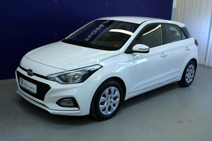 Hvid Hyundai i20 fra 2020
