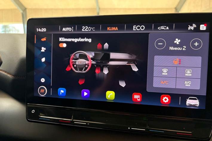 Blå Cupra Born fra 2023