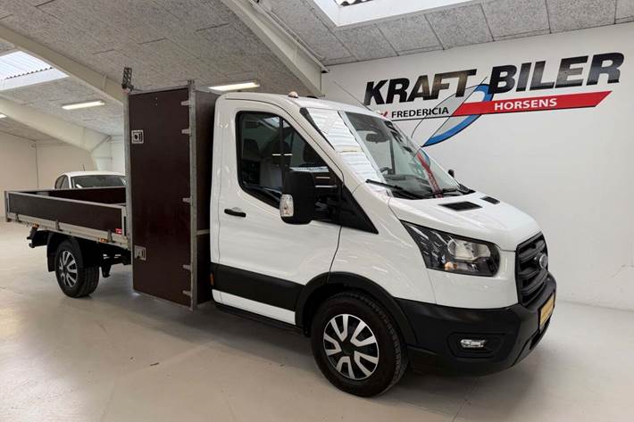 Hvid Ford Transit 350 L3 Chassis fra 2023