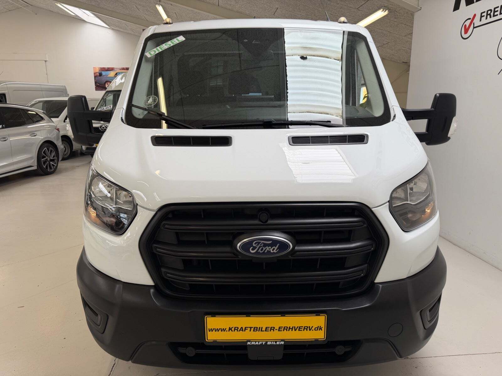 Hvid Ford Transit 350 L3 Chassis fra 2023