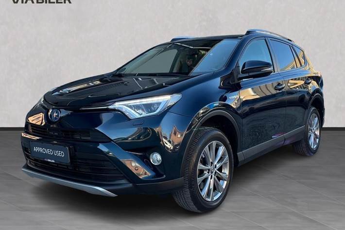 Blå Toyota RAV4 fra 2019