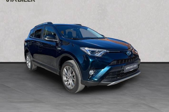 Blå Toyota RAV4 fra 2019