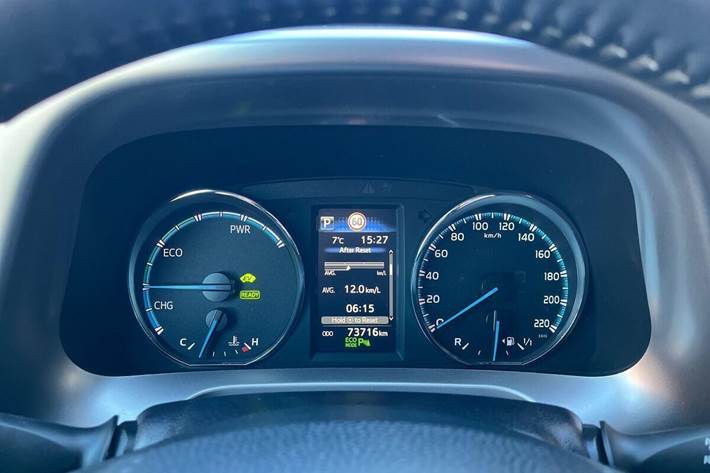 Blå Toyota RAV4 fra 2019