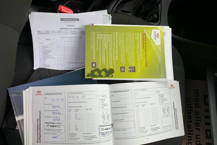 Grøn Kia Picanto fra 2016