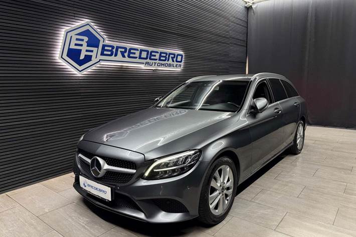 Grå Mercedes C220 d fra 2018