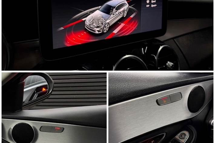 Grå Mercedes C220 d fra 2018