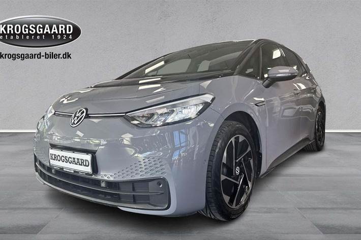 Grå VW ID.3 fra 2022 set udefra