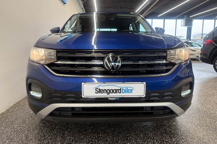 Blå VW T-Cross fra 2021