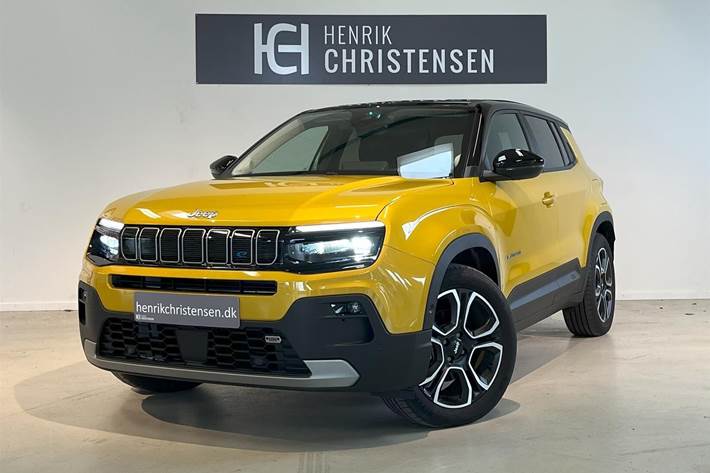 Gul Jeep Avenger fra 2023