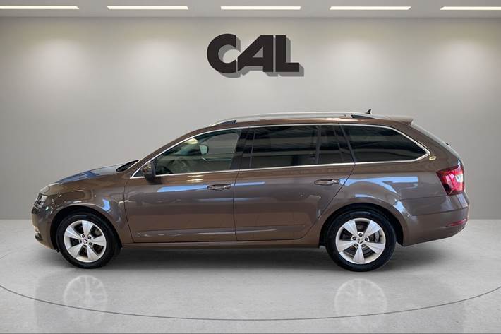 Brun Skoda Octavia fra 2019