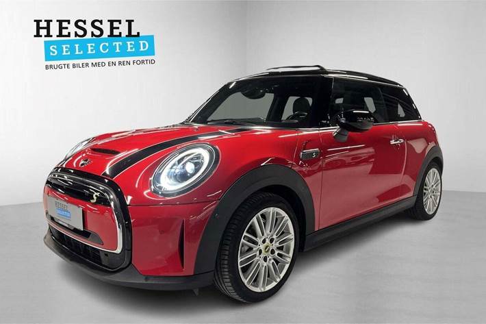 Rød Mini Cooper SE fra 2023