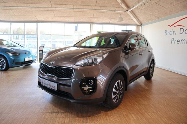 Brun Kia Sportage fra 2018 set udefra