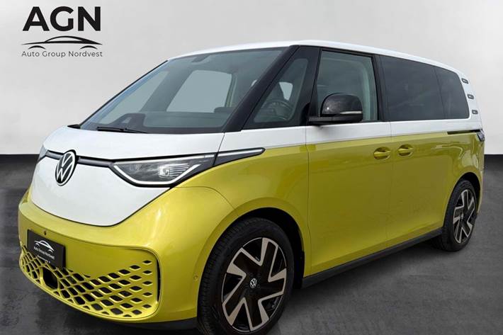 Gul VW ID.Buzz fra 2024 set udefra