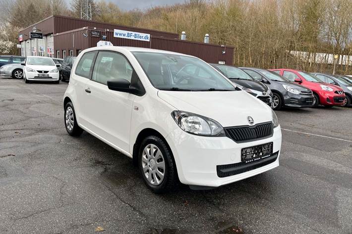 Hvid Skoda Citigo fra 2014