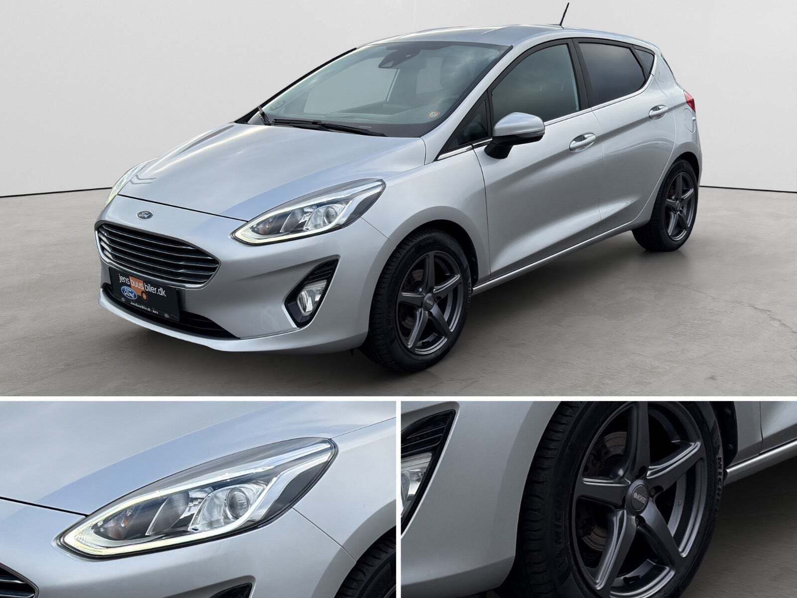 Sølv Ford Fiesta fra 2018
