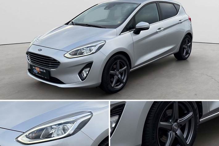 Sølv Ford Fiesta fra 2018