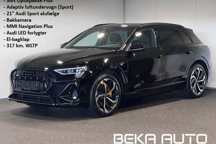 Sort Audi e-tron fra 2023