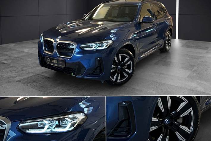 Blå BMW iX3 fra 2023