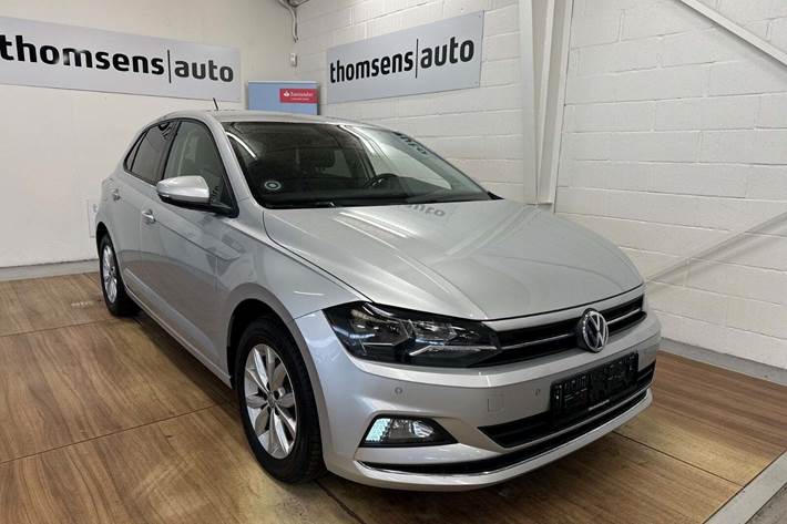 Sølv VW Polo fra 2019