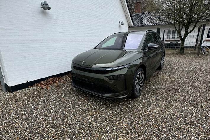 Grøn Skoda Enyaq fra 2026