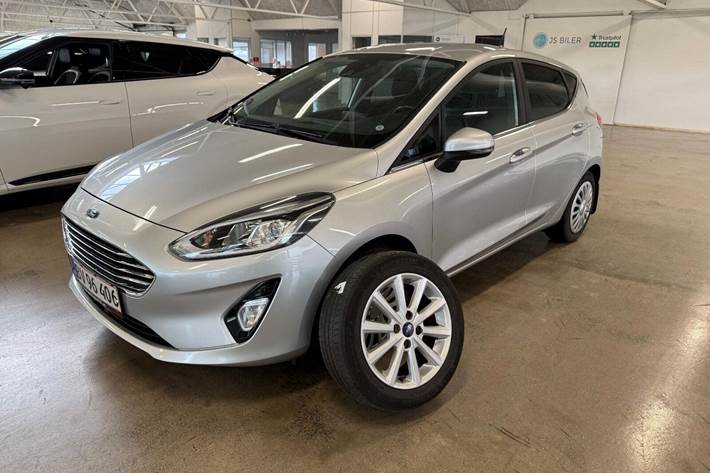 Sølv Ford Fiesta fra 2018