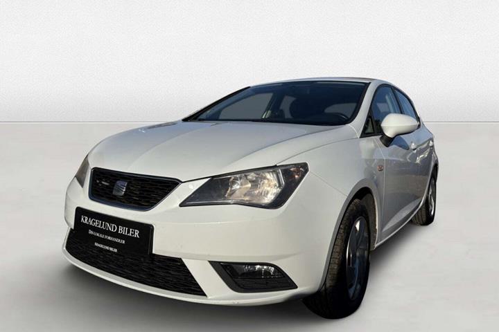 Grøn Seat Ibiza fra 2013 set udefra