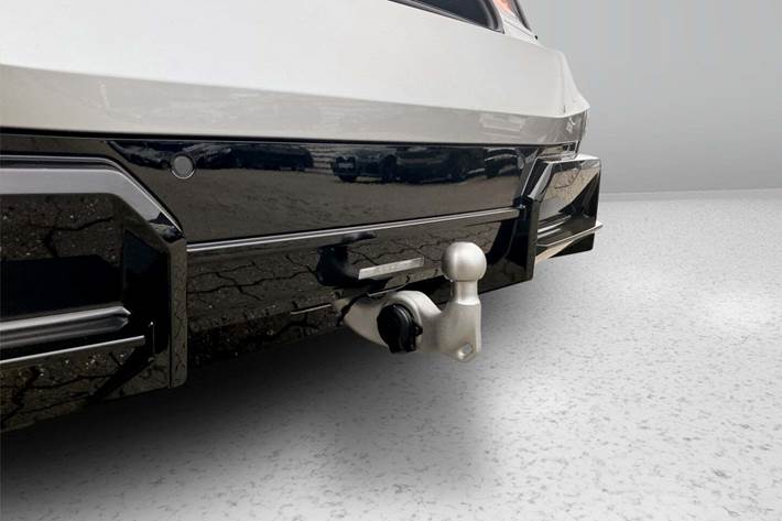 Grå BMW iX fra 2026